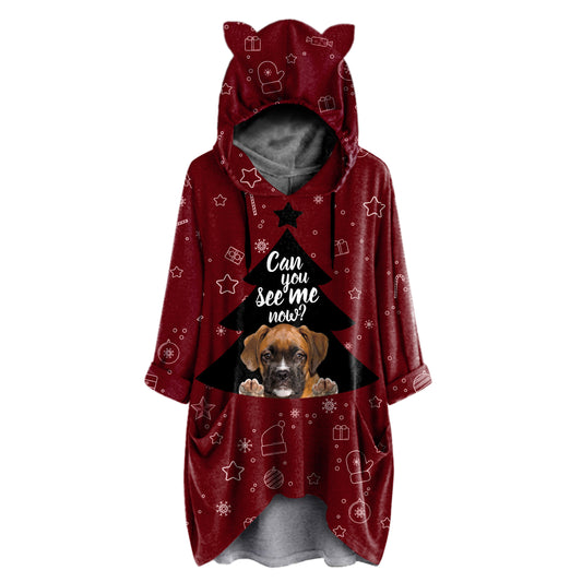 Cute Boxer Dog - Hoodie With Ears V1