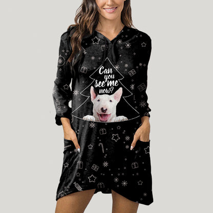 Cute Bull Terrier - Hoodie With Ears V6