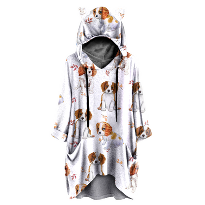 Cute Cavalier King Charles Spaniel - Hoodie With Ears V5