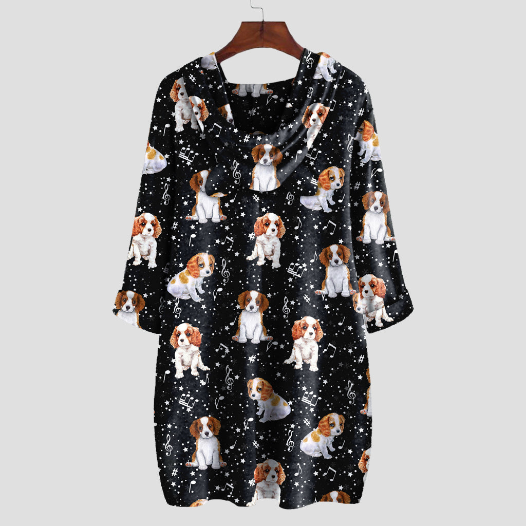 Niedlicher Cavalier King Charles Spaniel - Kapuzenpullover mit Ohren V3