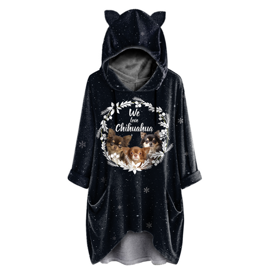 Cute Chihuahua - Hoodie With Ears V6