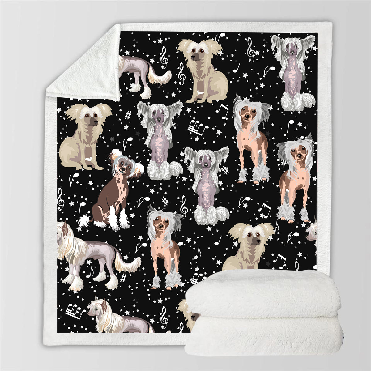 Cute Chinese Crested - Blanket V1
