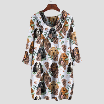 Cute English Cocker Spaniel - Hoodie With Ears V2