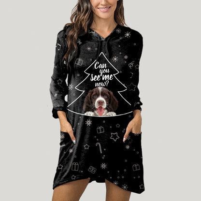 Cute English Springer Spaniel - Hoodie With Ears V2