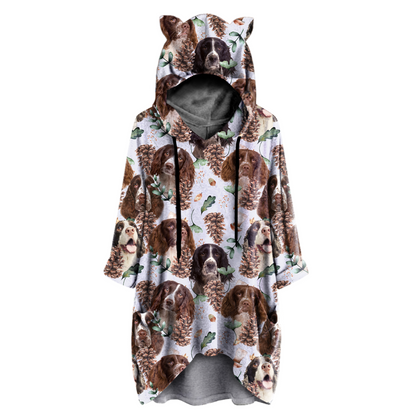 Cute English Springer Spaniel - Hoodie With Ears V3