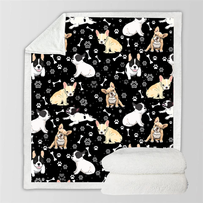 Cute French Bulldog - Blanket V4