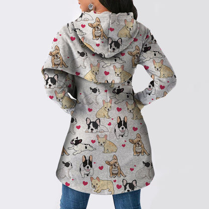 Cute French Bulldog - Fashion Long Hoodie V1