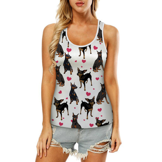 Pinscher allemand mignon - Débardeur creux V1