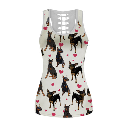 Mignon Doberman Pinscher - Débardeur creux V1