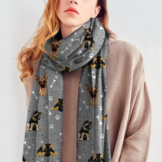 Cute German Shepherd - Scarf V5