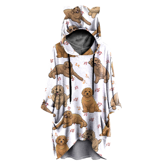 Cute Goldendoodle - Hoodie With Ears V1