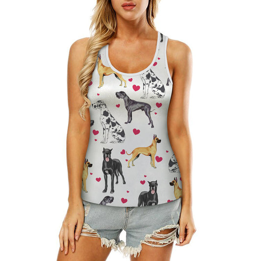 Dogue Allemand mignon - Débardeur creux V1