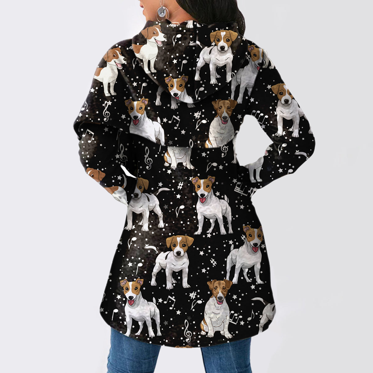 Cute Jack Russell Terrier - Fashion Long Hoodie V2