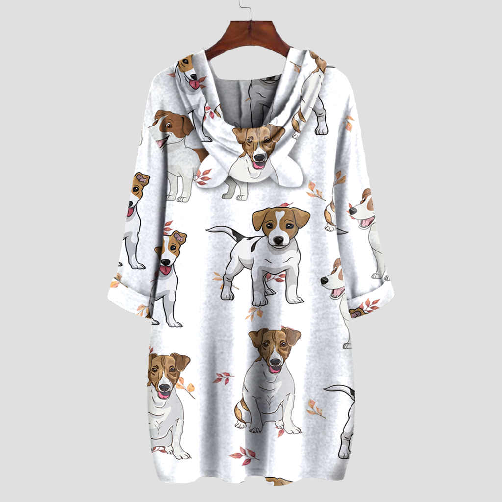 Cute Jack Russell Terrier - Hoodie With Ears V1