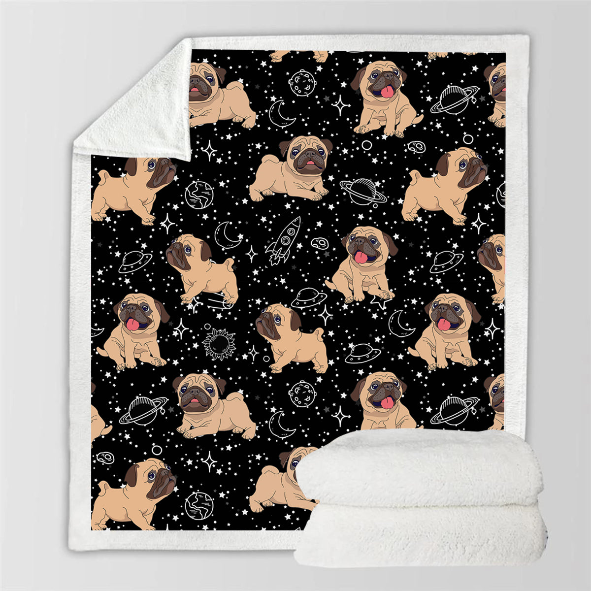 Cute Pug - Blanket V3