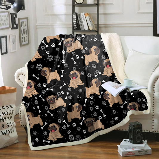 Cute Pug - Blanket V5
