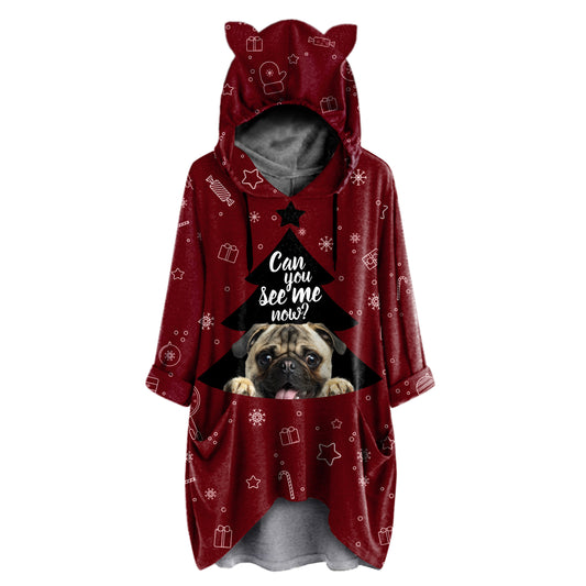 Cute Pug - Hoodie With Ears V1