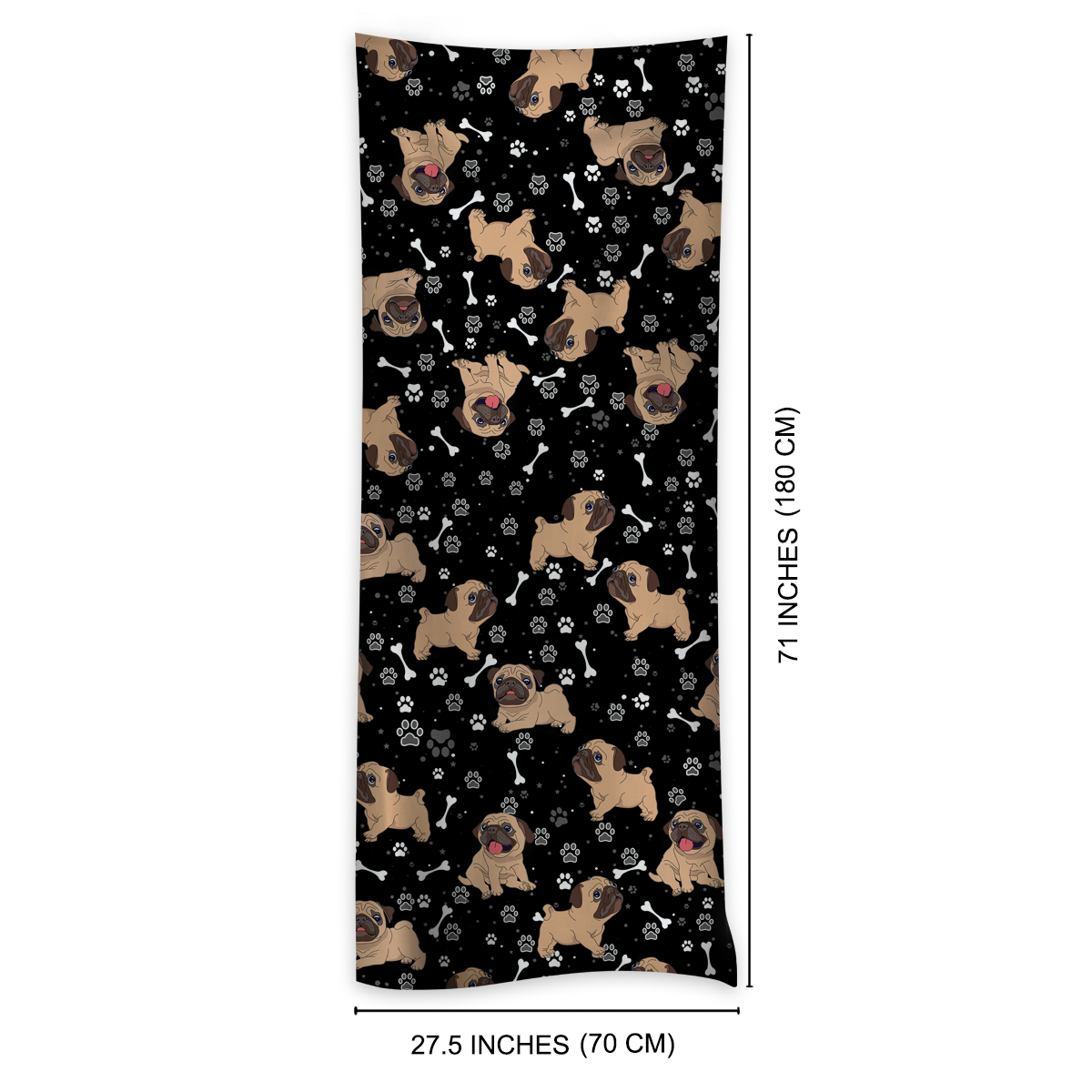 Cute Pug - Scarf V5