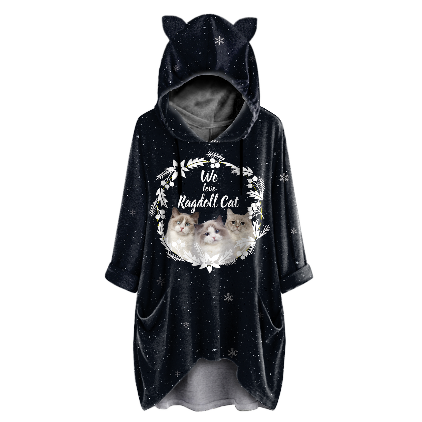 Cute Ragdoll Cat - Hoodie With Ears V2