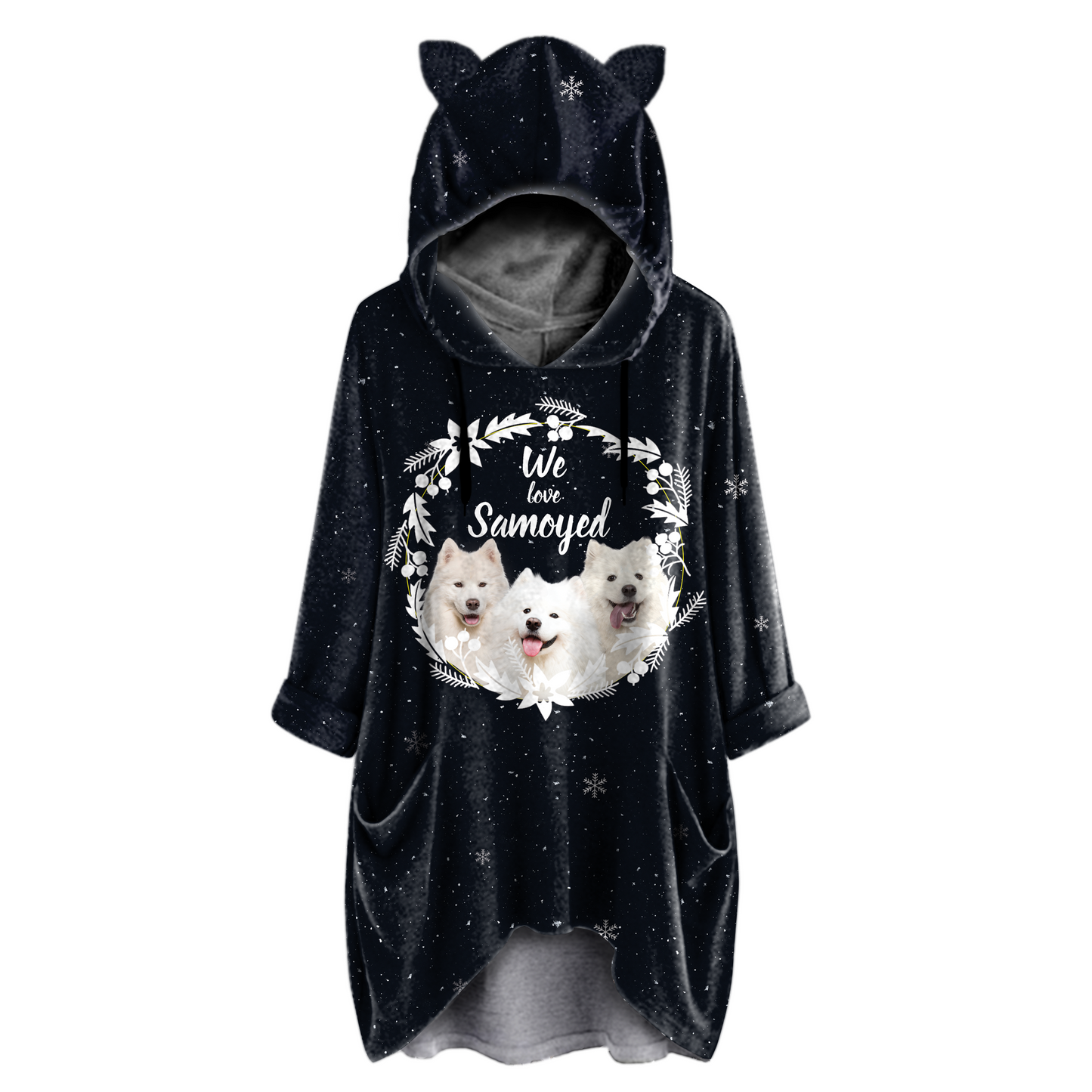 Cute Samoyed - Hoodie With Ears V1