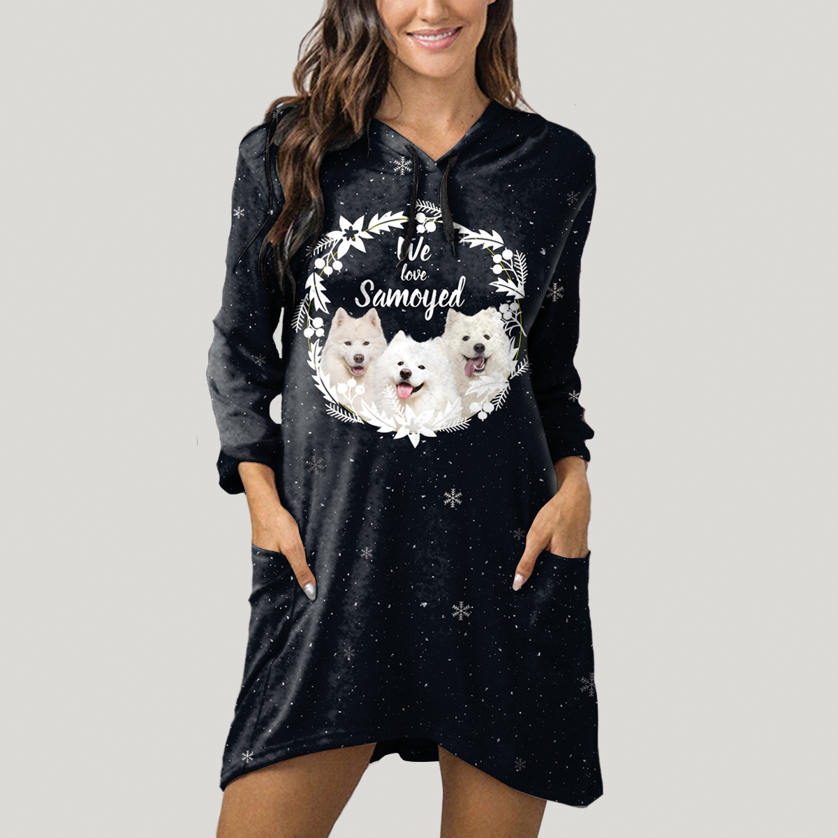 Cute Samoyed - Hoodie With Ears V1