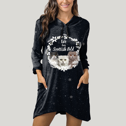 Cute Scottish Fold - Hoodie With Ears V2