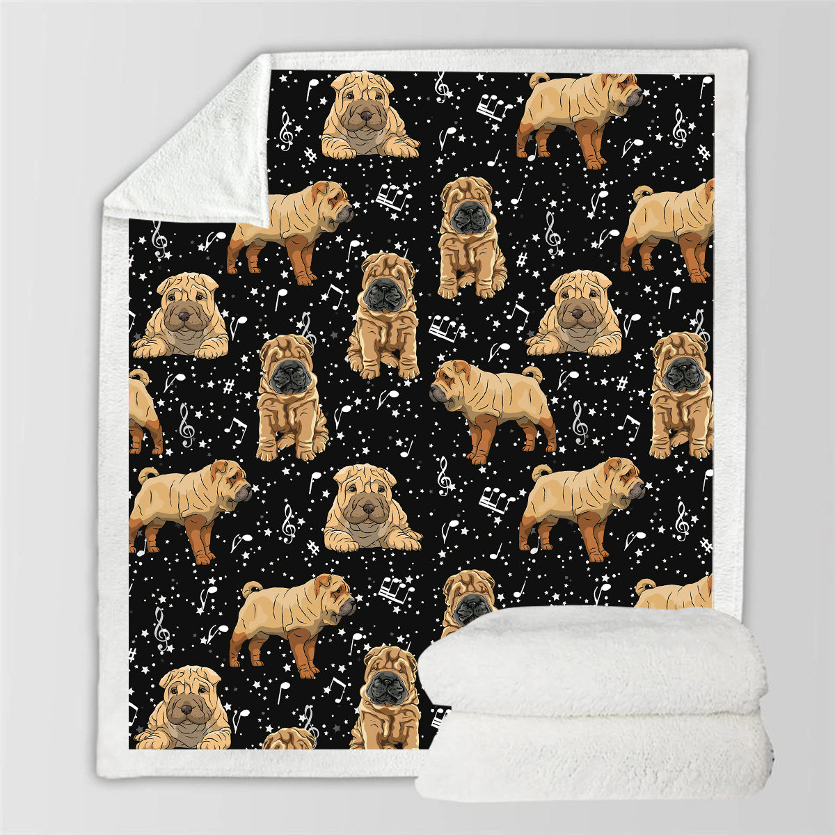 Cute Shar Pei - Blanket V2