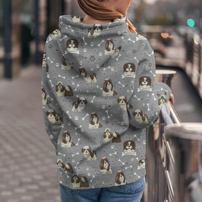 Mignon Shih Tzu - Sweat à capuche V1