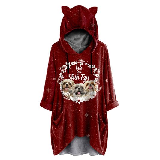 Cute Shih Tzu - Hoodie With Ears V1