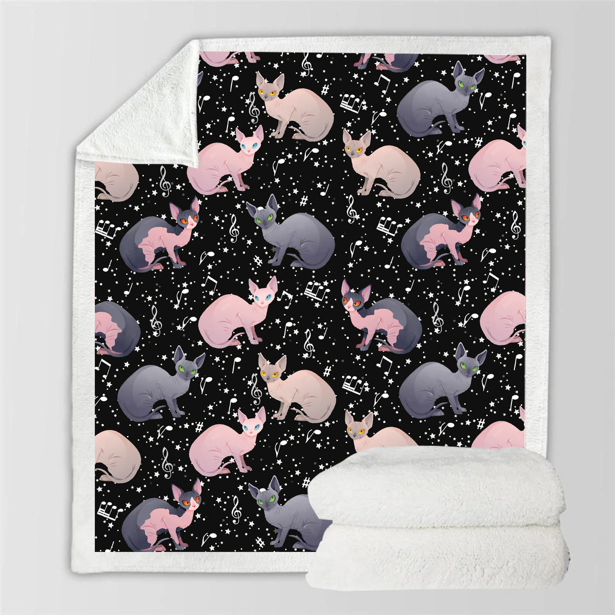 Cute Sphynx Cat - Blanket V1