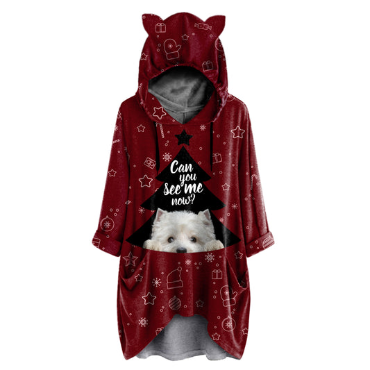 Cute West Highland White Terrier - Hoodie With Ears V1