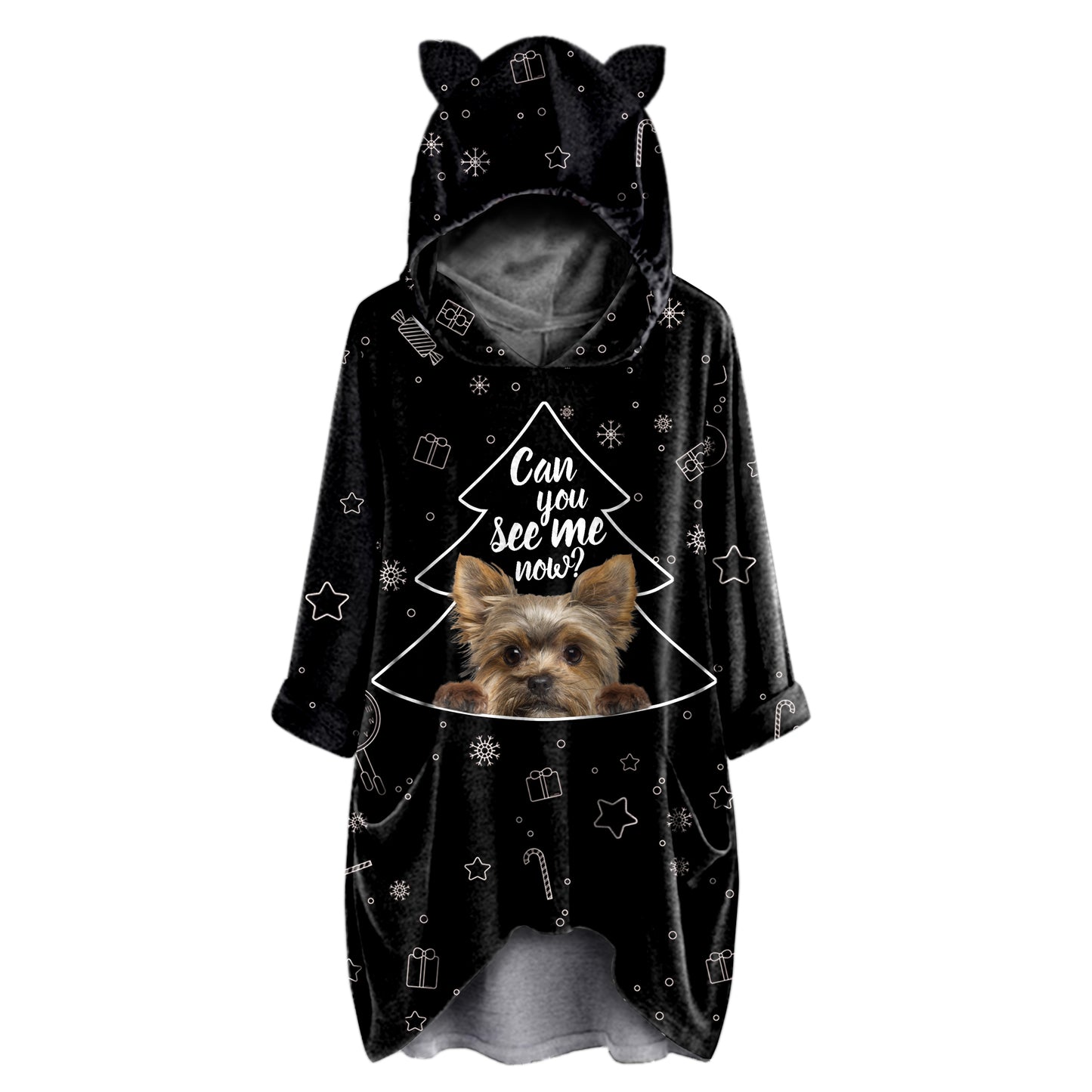 Cute Yorkshire Terrier - Hoodie With Ears V5