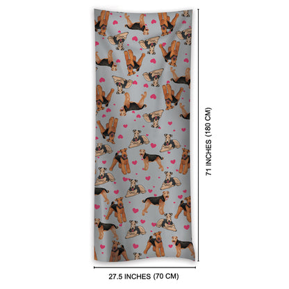 Cute Airedale Terrier - Scarf V1