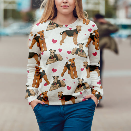 Süßer Airedale Terrier - Sweatshirt V1