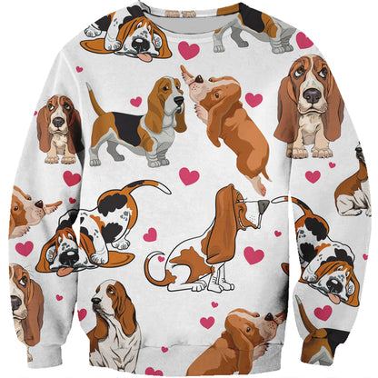 Cute Basset Hound - Sweatshirt V1