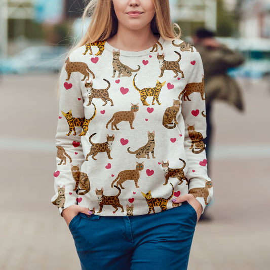 Cute Bengal Cat - Sweatshirt V1
