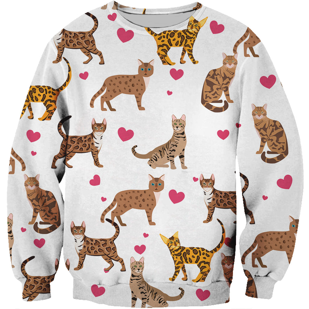 Cute Bengal Cat - Sweatshirt V1