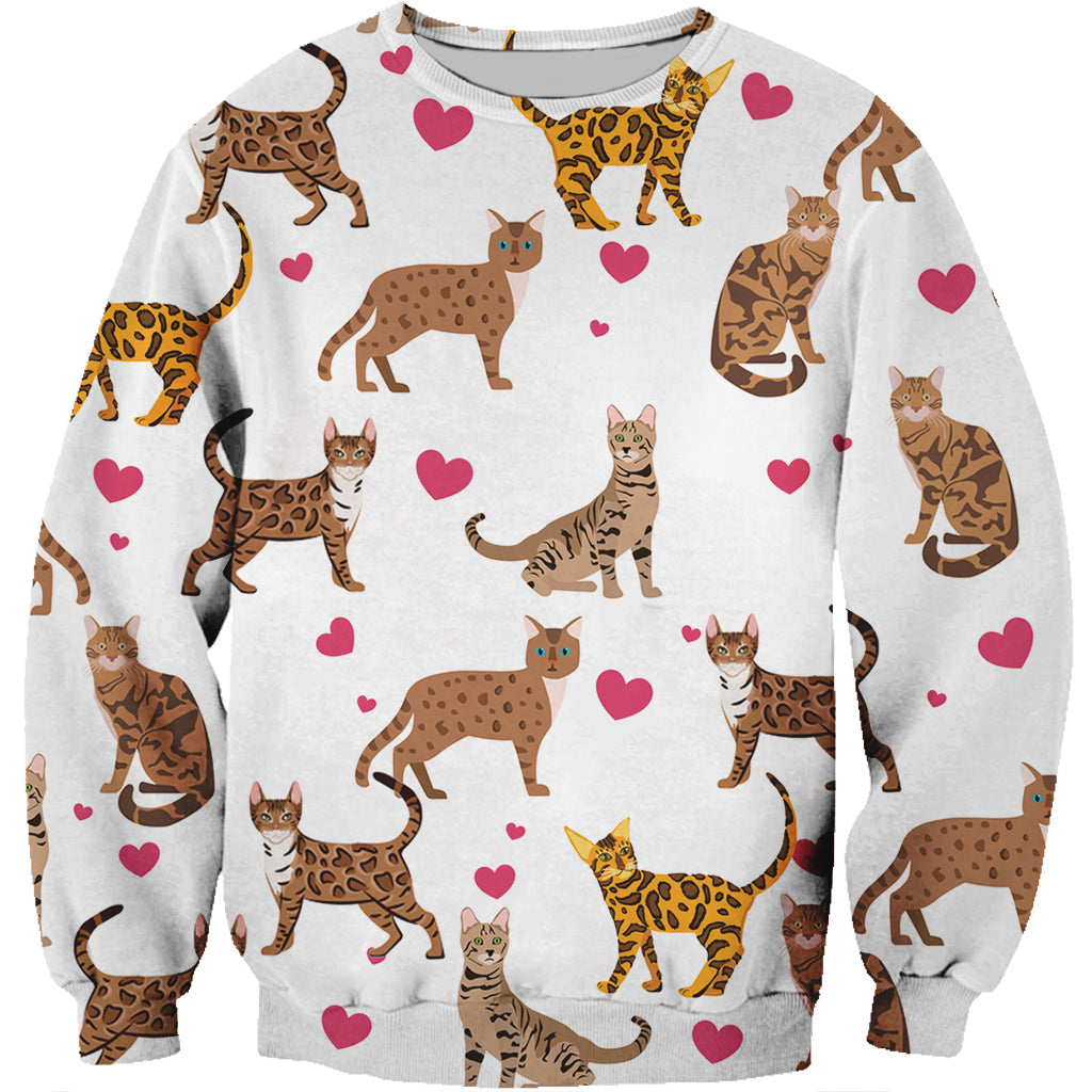 Cute Bengal Cat - Sweatshirt V1