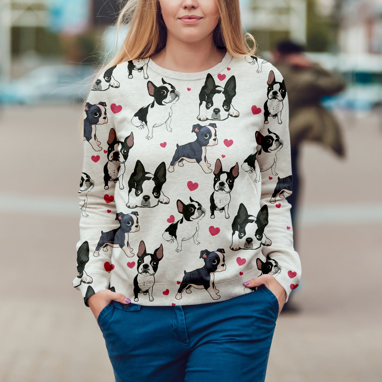 Cute Boston Terrier - Sweatshirt V1