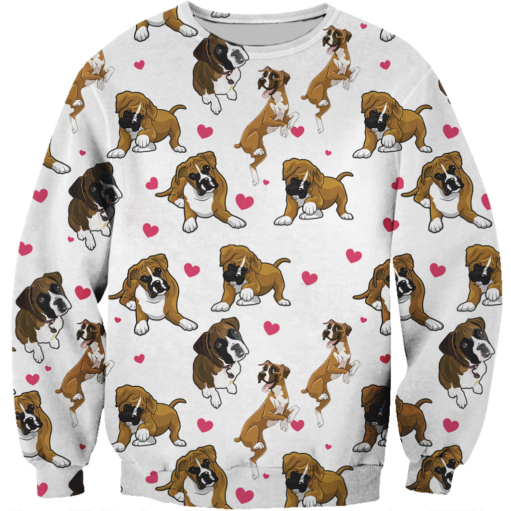 Cute Boxer Dog - Sweatshirt V1