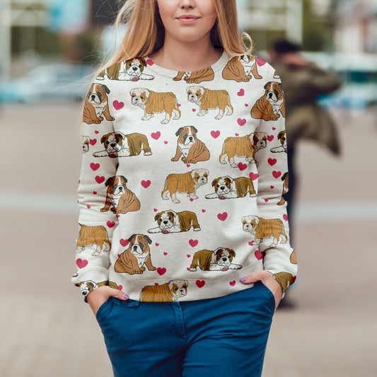Cute English Bulldog - Sweatshirt V1