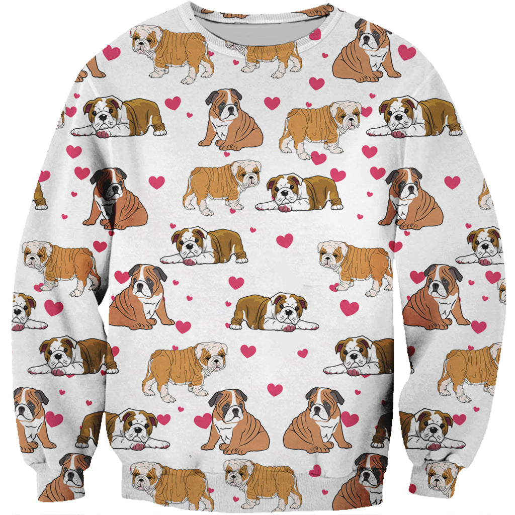 Cute English Bulldog - Sweatshirt V1