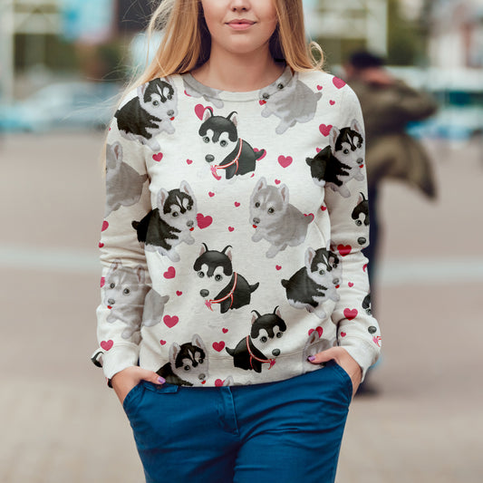 Süßer Husky - Sweatshirt V1