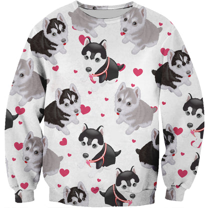 Cute Husky - Sweatshirt V1