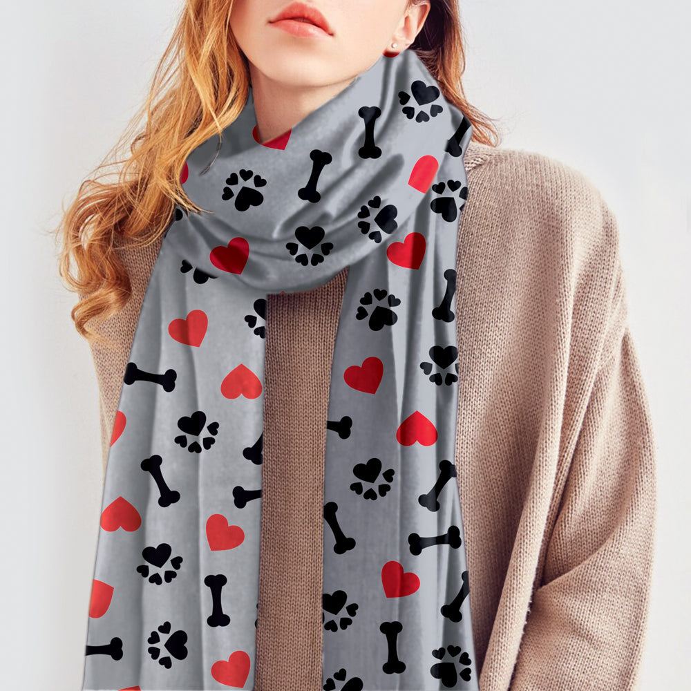 Cute Paws & Hearts - Scarf V1