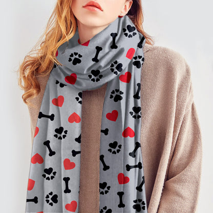 Cute Paws & Hearts - Scarf V1