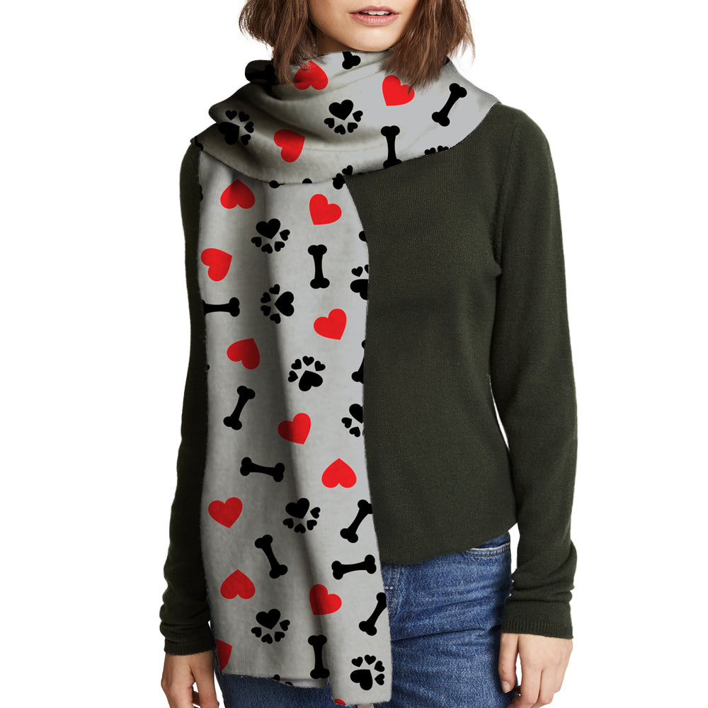 Cute Paws & Hearts - Scarf V1