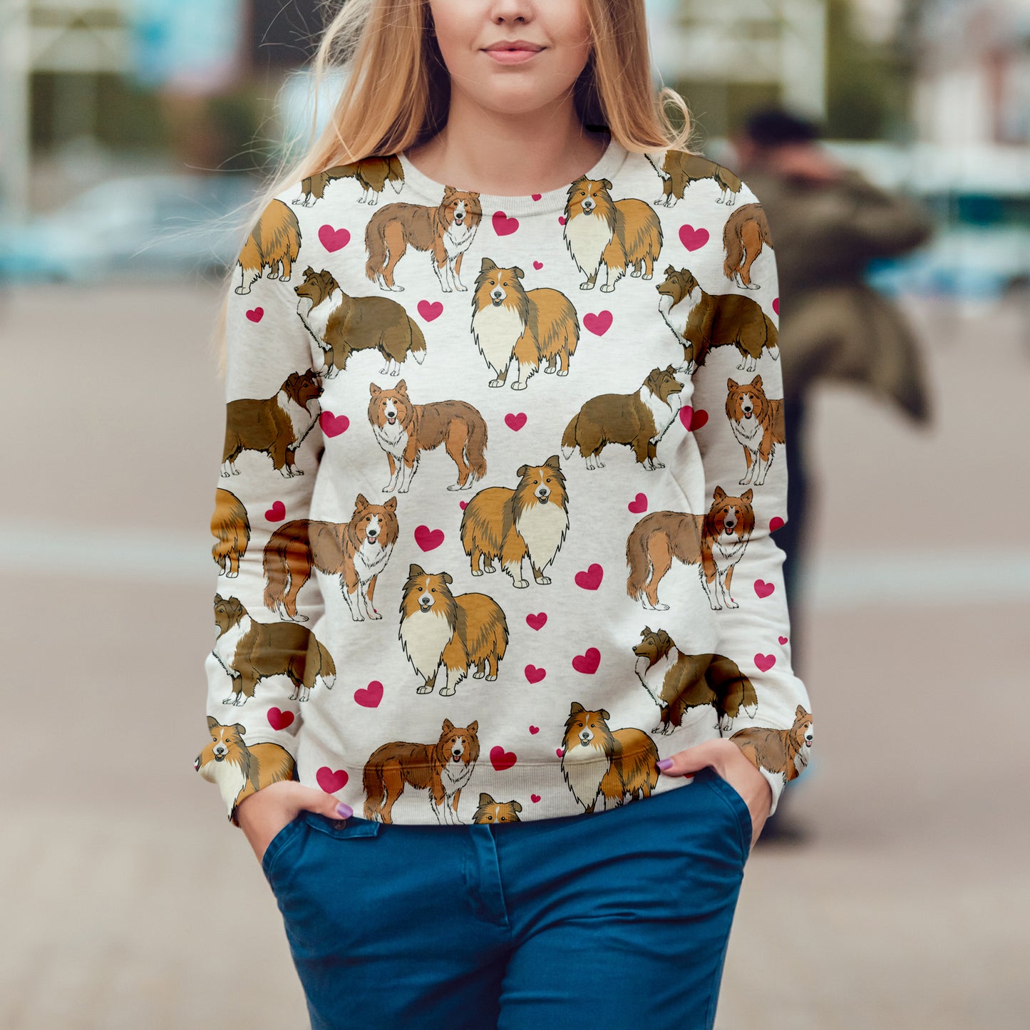 Süßer Rough Collie - Sweatshirt V1