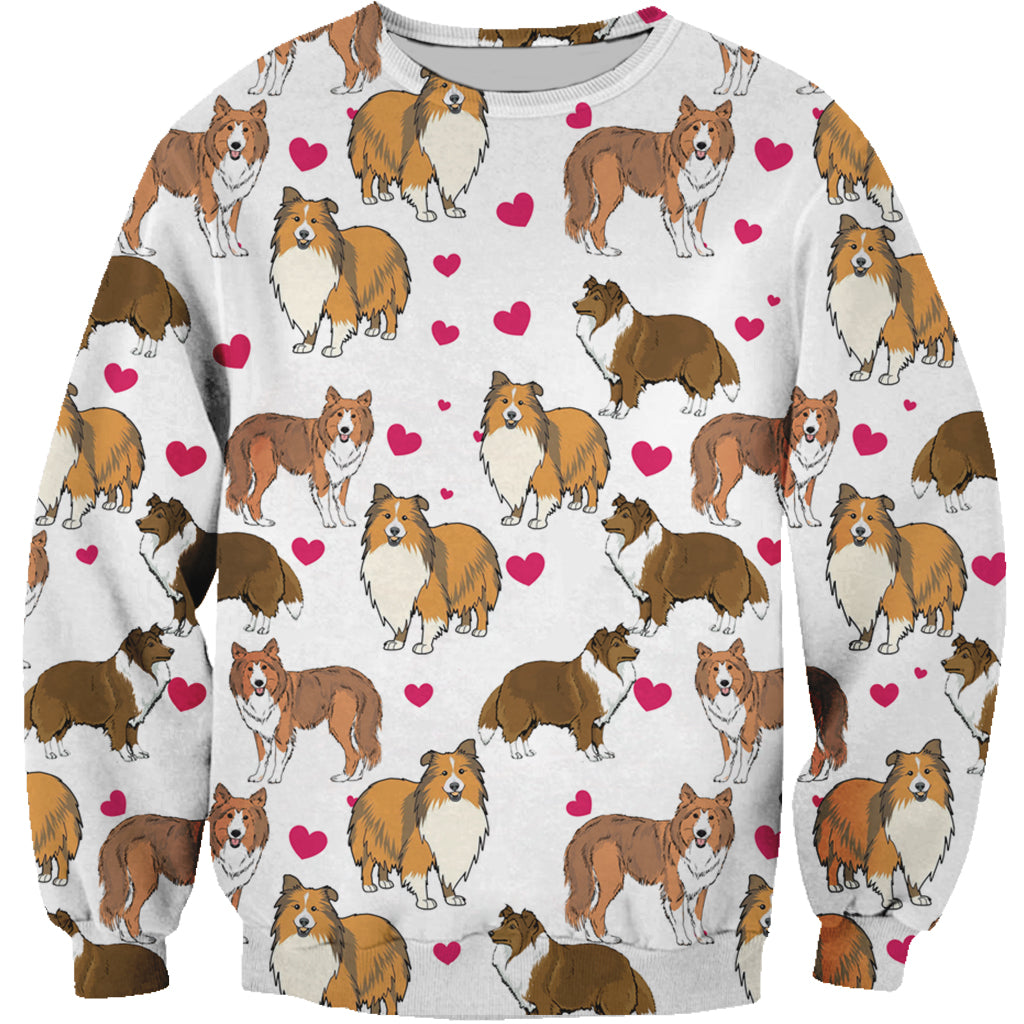 Süßer Rough Collie - Sweatshirt V1