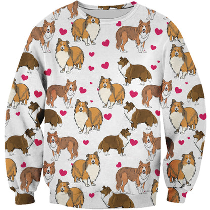 Süßer Rough Collie - Sweatshirt V1